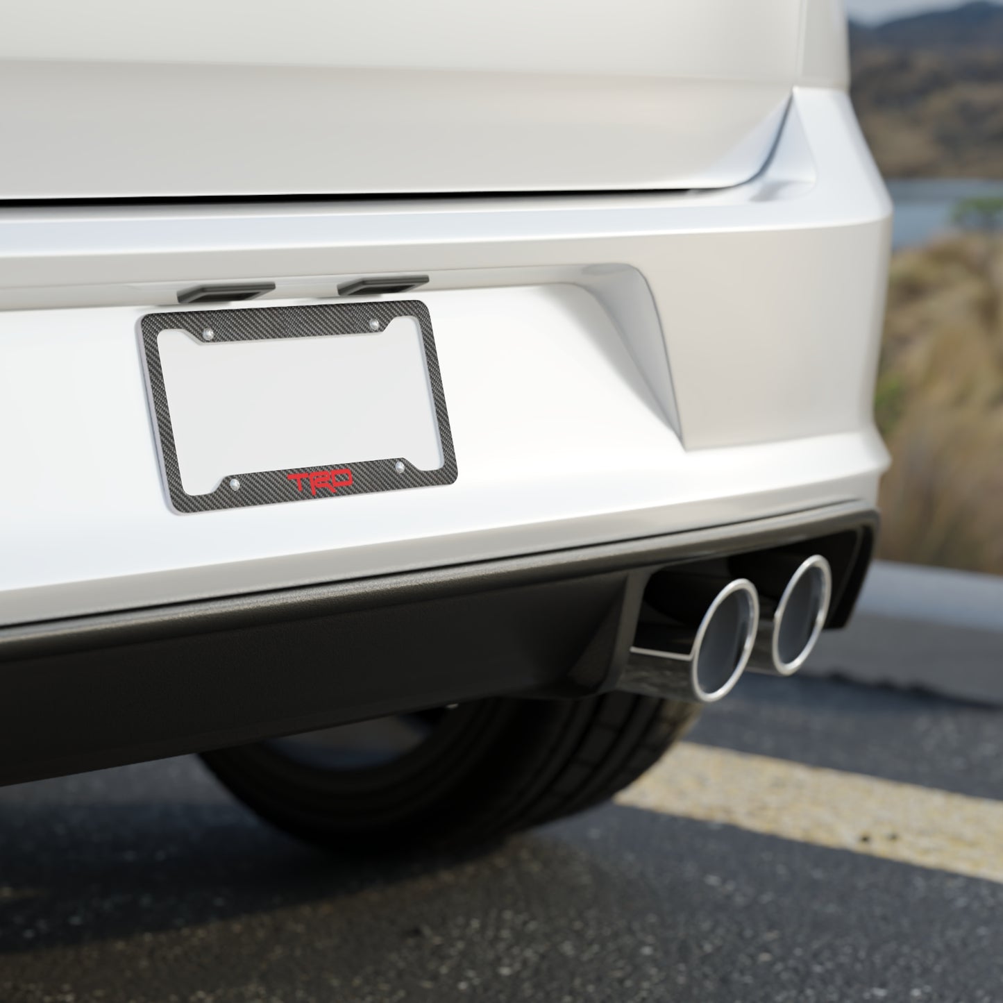 Carbon Fiber Toyota TRD License Plate Frame
