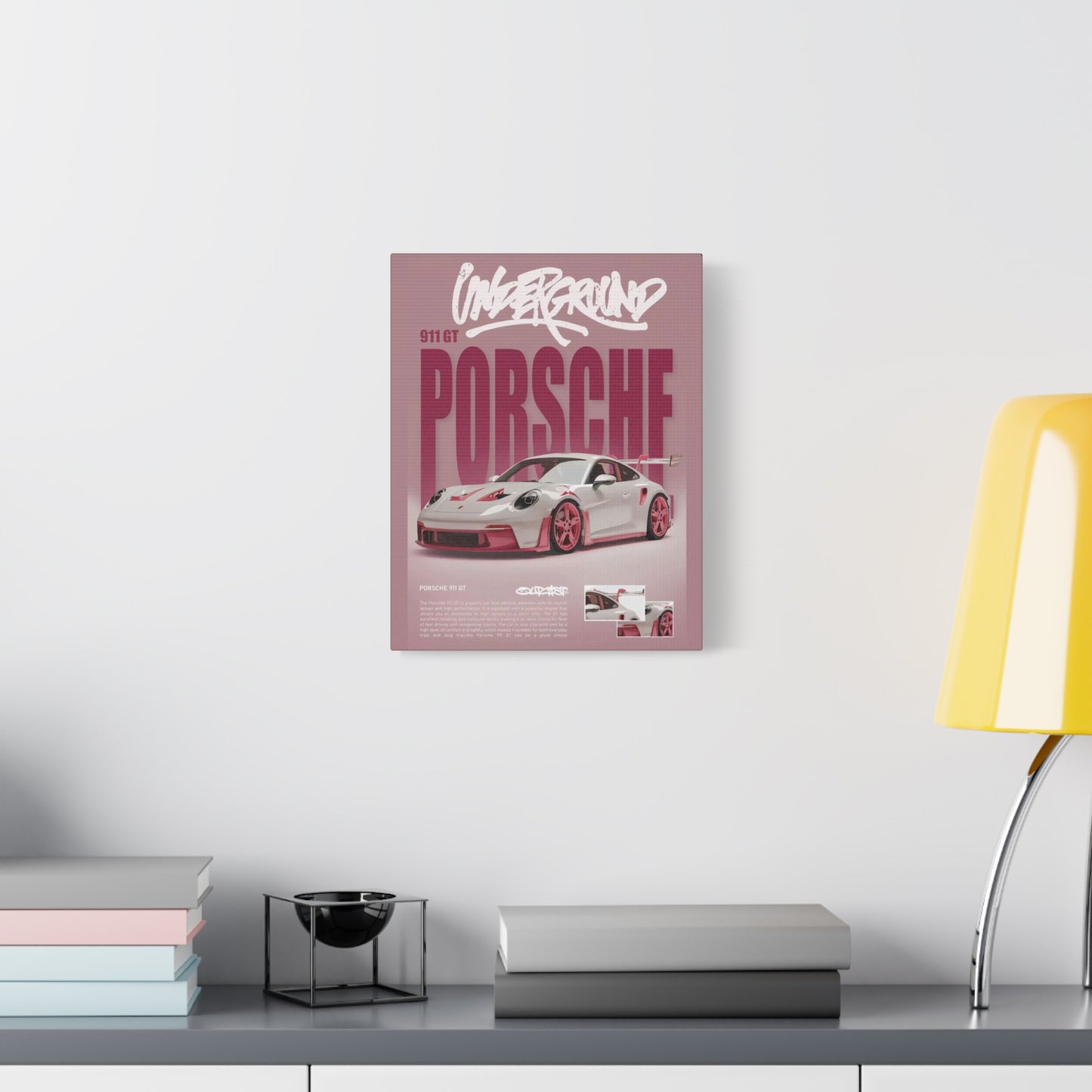 Pink Porsche GT3RS Poster