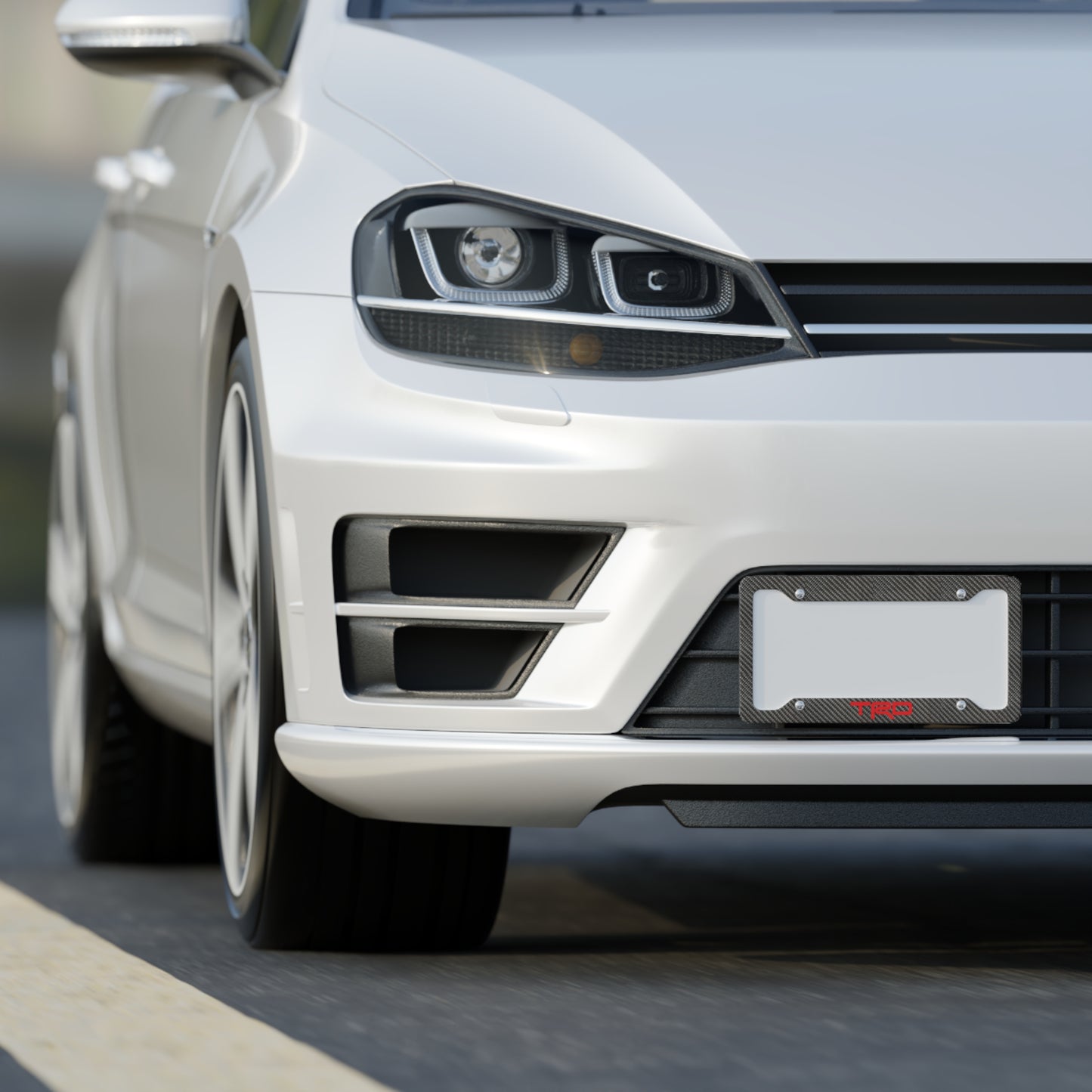 Carbon Fiber Toyota TRD License Plate Frame
